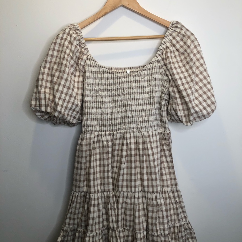 These Three Boutique Gingham Babydoll Dress